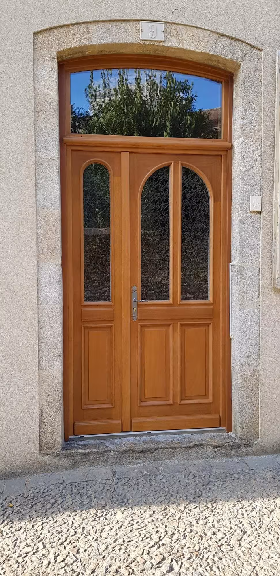 Porte bois exotique nobel ouvertures