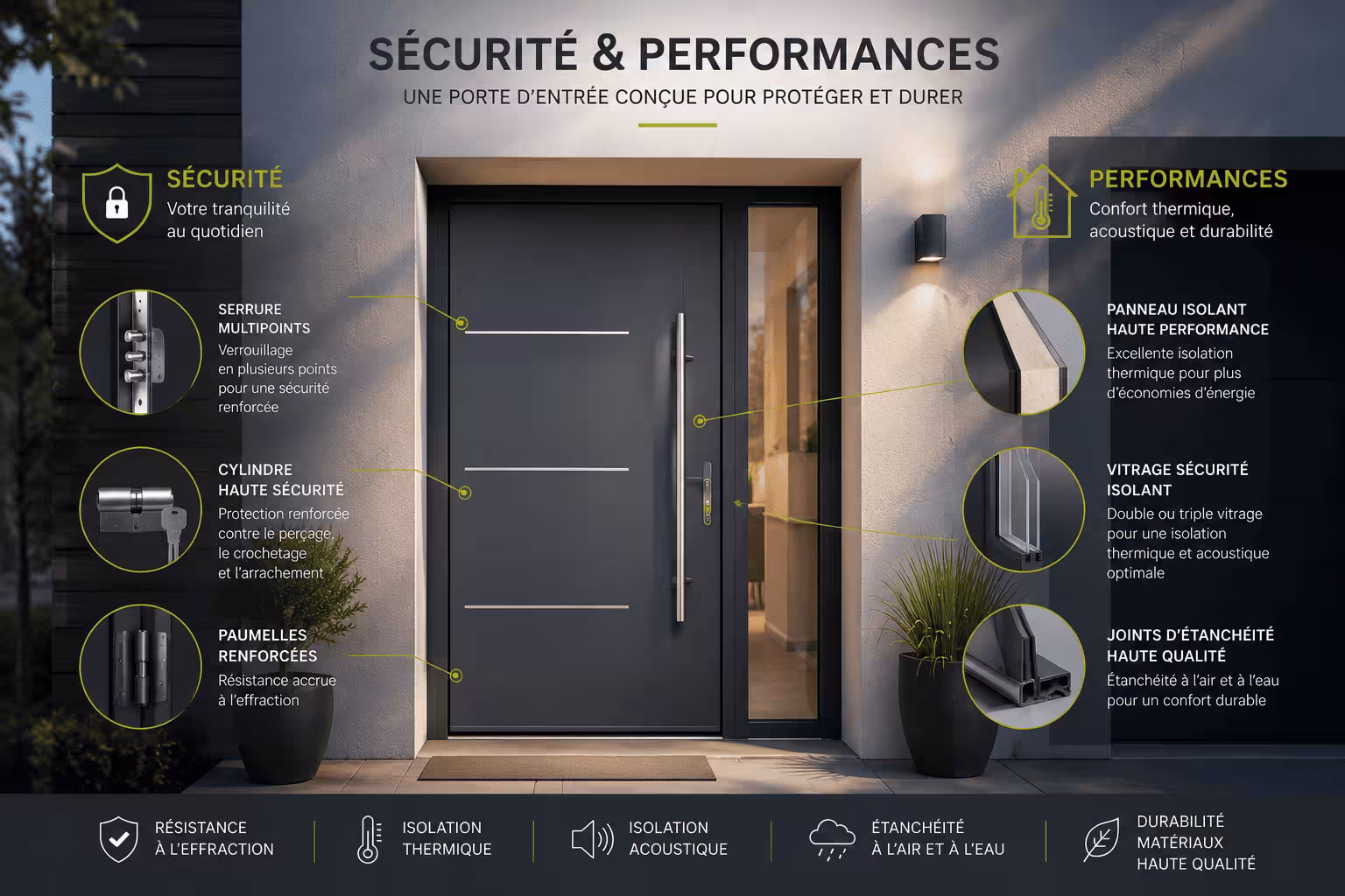 Porte sécurité performance nobel ouvertures
